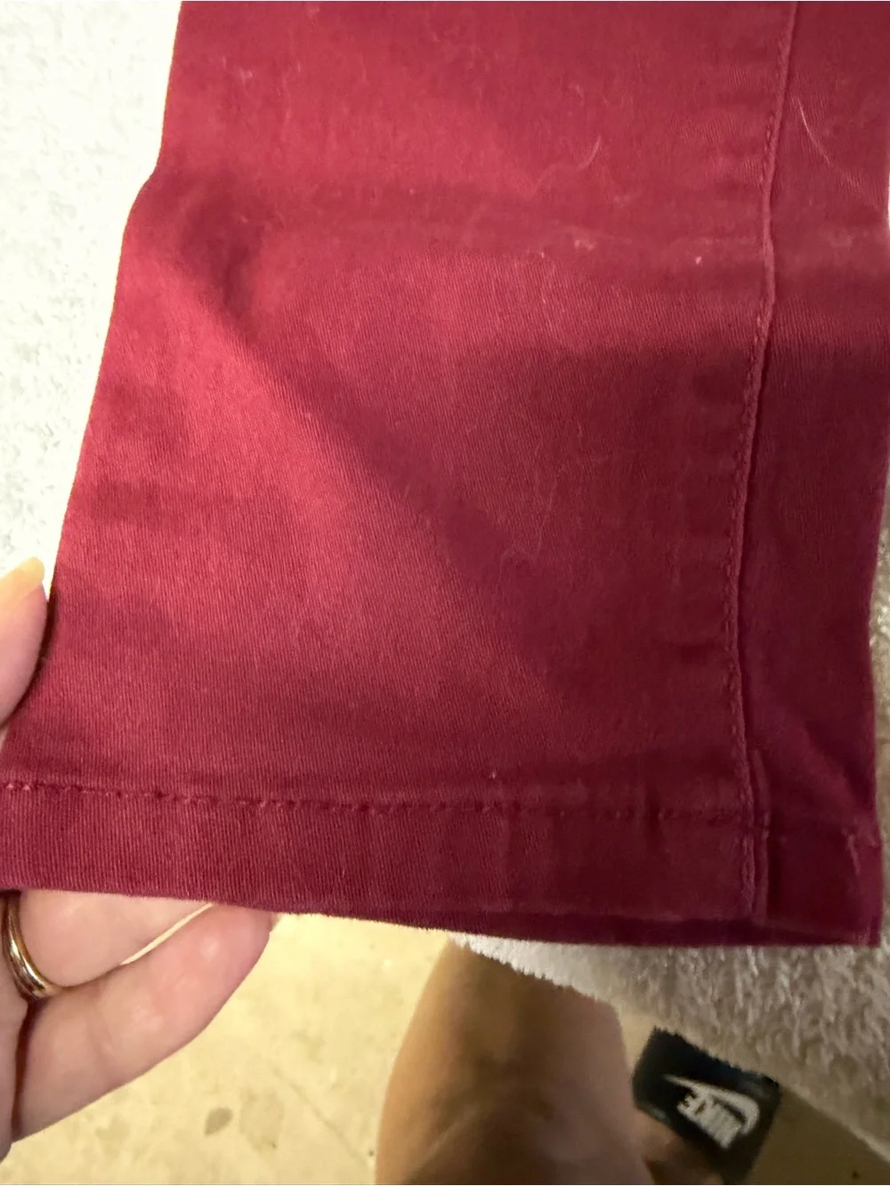 Refuge Burgundy skinny jeans size 8